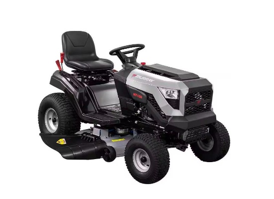 Murray MT 100 gasoline riding lawnmower bring help to load