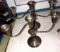 2- sterling silver weighted Candleabra missing parts