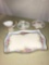 4-pieces Australia platter- candle holder haviland Limoge-Bavaria creamer-Limoges france saucer