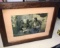 Antique wooden framed picture grandmas 22 in x17 in