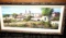 Framed signed canvas picture 18 in x 8 in