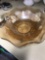Vintage Iris amber bowl