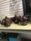 3- Brown teapots made in japan