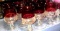 14- 1950s Ruby/ crystal glasses