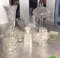 13 pieces of crystal glassware