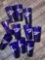 11- blue Michelob light glasses
