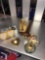 Gold frame/clock/nut twister/sphere/bookend