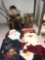 Christmas tree tops/books/stockings/lighted Santa face
