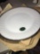8- fire king 9 1/4 in plates white/gold
