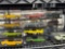 lot of 13 built models in showcases