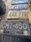 16 vintage license plates