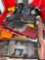 two boxes, model cars missing parts