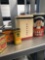Vintage advertising tins