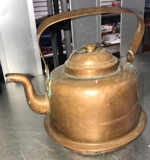 antique copper coffee pot