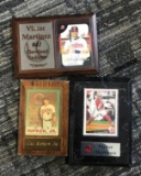 3- baseball plaques 2- Victor Martinez-Cal Ripken Jr.-