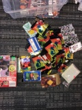 100 packages opened football trading cards