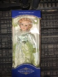 Genuine bisque porcelain doll 18 inch tall