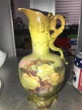 RH Royal Westtina Austria Porcelain 7 1/2 inch Ewer pitcher hand painted