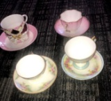 4- cups & saucers
