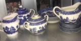 17- pieces blue flow made in japan