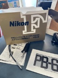 Nikon F Bellows focusing attachment PB 6 includes double release AR 10 cable