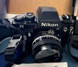 huge Nikon F3 HP camera setup with xtras