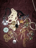 Assorted costume jewelry