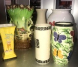 6- Oriental vases