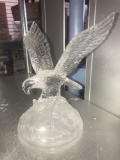 Crystal flying eagle figure