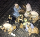 6- ceramic oriental figurines