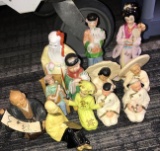 12- vintage oriental figurines
