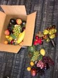 Assorted plastic/glass fruit