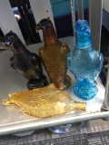 3- Eagle/1-amber fish wine bottles