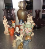 Vases/figurines/wade figures