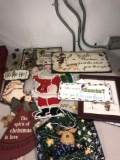 Assorted Christmas signs