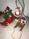 Christmas decorations Vintage elf/sleigh