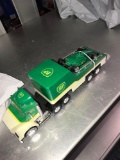 BP car hauler with race car