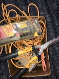 box of assorted tools