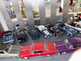 lot of 12 diecast or plastic cars mostly Chevrolets