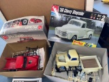 two 1950s pick up trucks model kits
