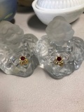 2- Fenton guardian Angels birth stone Ruby