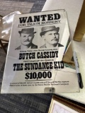 mirrored wanted poster, Butch Cassidy and the Sundance kid