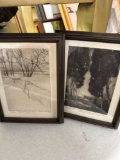 Two Signed and numbered etchings , 1960.