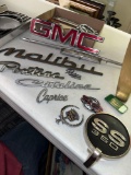 large lot of vintage automotive, nameplates, Ford and GM