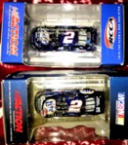 2- Action Rusty Wallace 2 Miller Lite 1/43 scale stock cars