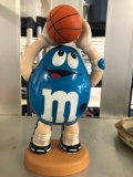 vintage M&M peanut shape blue basketball Mechanical candy dispenser