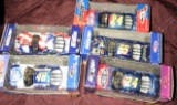 5- Action Nascar stock cars 1/64 scale Ken Schrader-Jeff Gordon-Jimmie Johnson-Bobby Hamilton-