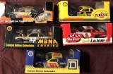 5- Action Nascar stock cars 1/64 scale Steve Park-Randy LaJoie-Kenny Wallace-Ward Burton-Jeff Gordon