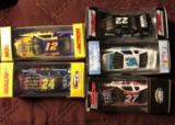 5- Action Nascar stock cars 1/64 scale Dale Earnhardt Jr.-Casey Atwood-Ward Burton-Jeff Gordon-Kenny
