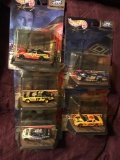 5- HotWheels racing 1/54 Nascar stock cars Matt Kenseth-Jeff Burton-Kenny Wallace-Bobby